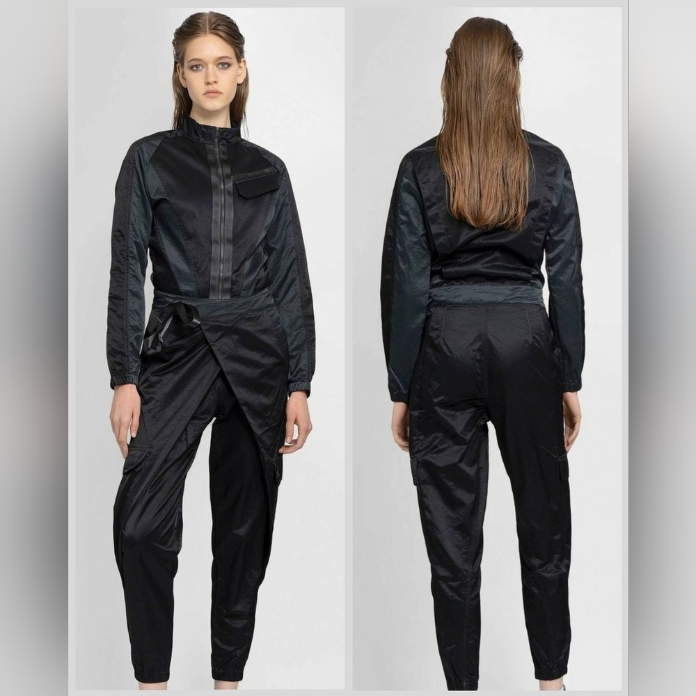 Nike Air Jordan Future Primal Black Long Sleeve Nylon Jumpsuit 1X